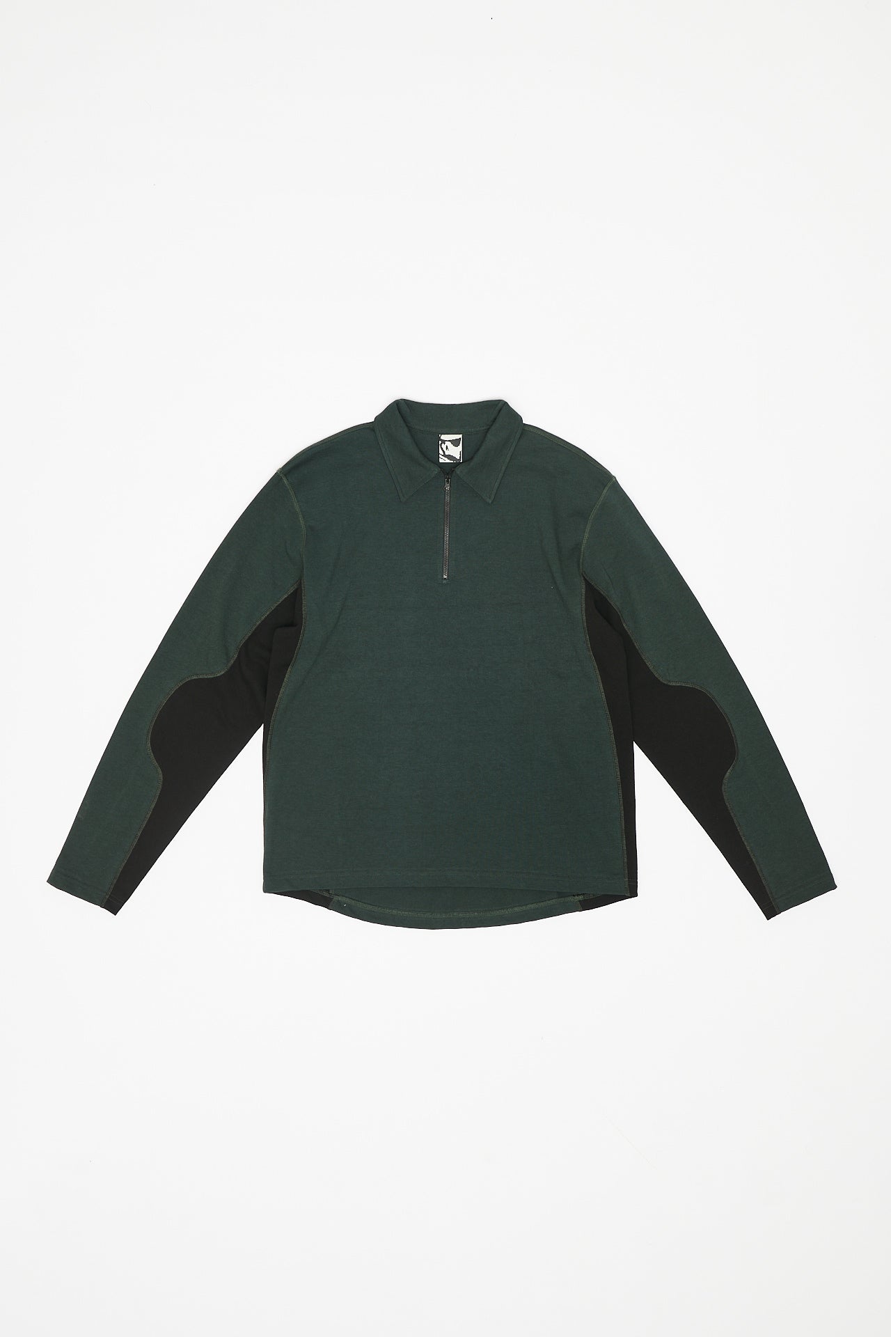 HALF ZIP SWEATER POLO - FOREST GREEN – GR10K Store