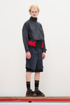DOUBLE LAYER UTILITY SHORTS - CHARCOAL