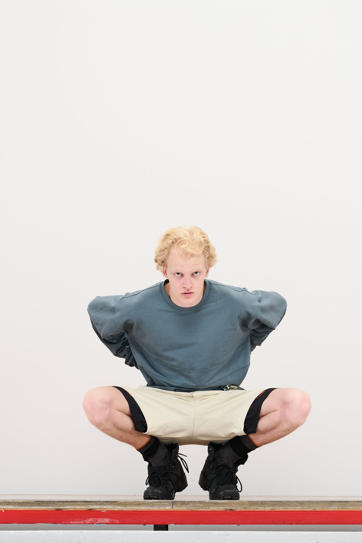 DOUBLE LAYER UTILITY SHORTS - STONE WHITE