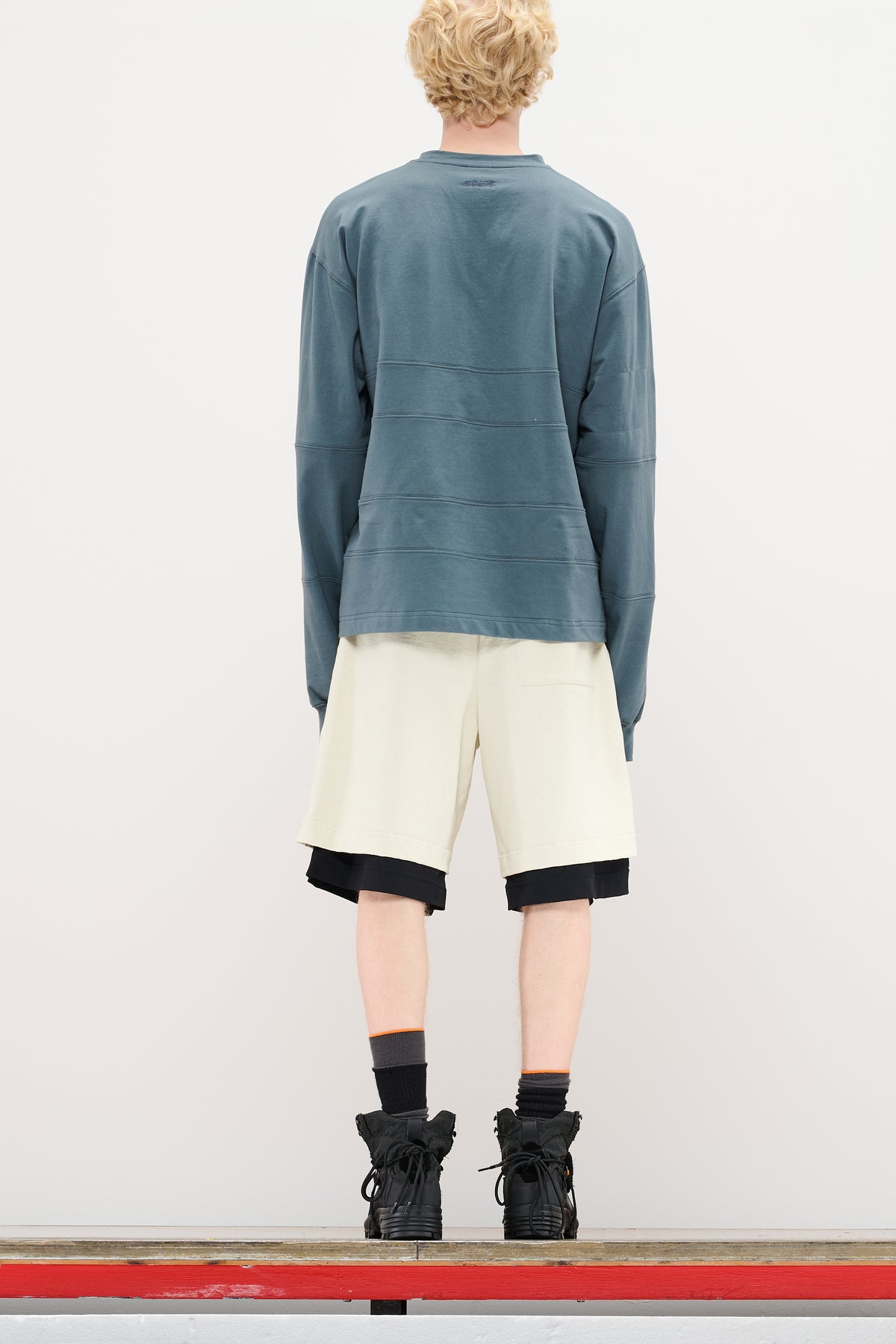 DOUBLE LAYER UTILITY SHORTS - STONE WHITE