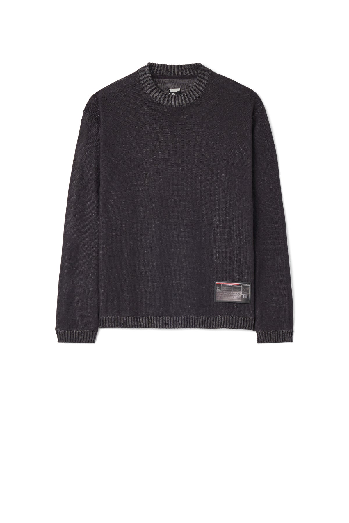BLENDED HIGH MOLECULAR CREWNECK - STONE GREY