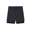DOUBLE LAYER UTILITY SHORTS - CHARCOAL
