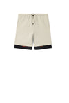 DOUBLE LAYER UTILITY SHORTS - STONE WHITE