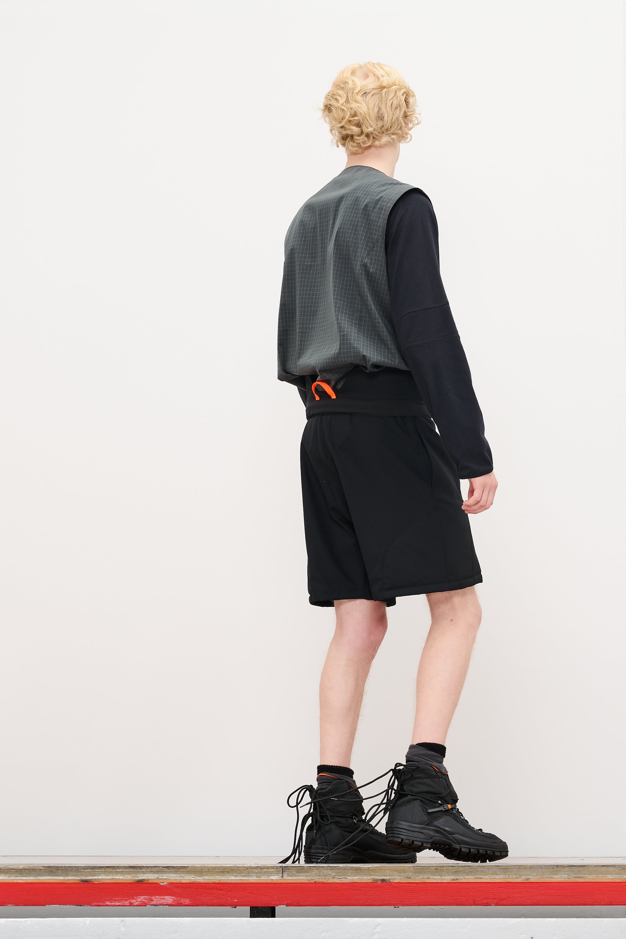 BILITIS CHECK VEST - DARK GREEN GREY