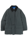 WAXED PADDED PARKA - CHARCOAL