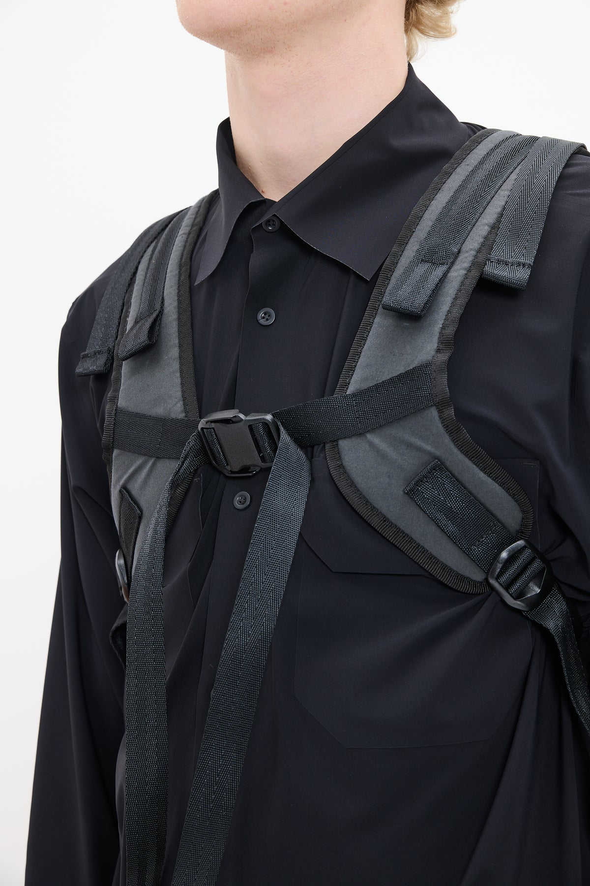 ZIPPED BACKPACK - CHARCOAL