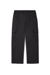 POPLIN CARGO PANTS - OFF BLACK