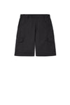 POPLIN CARGO SHORTS - OFF BLACK