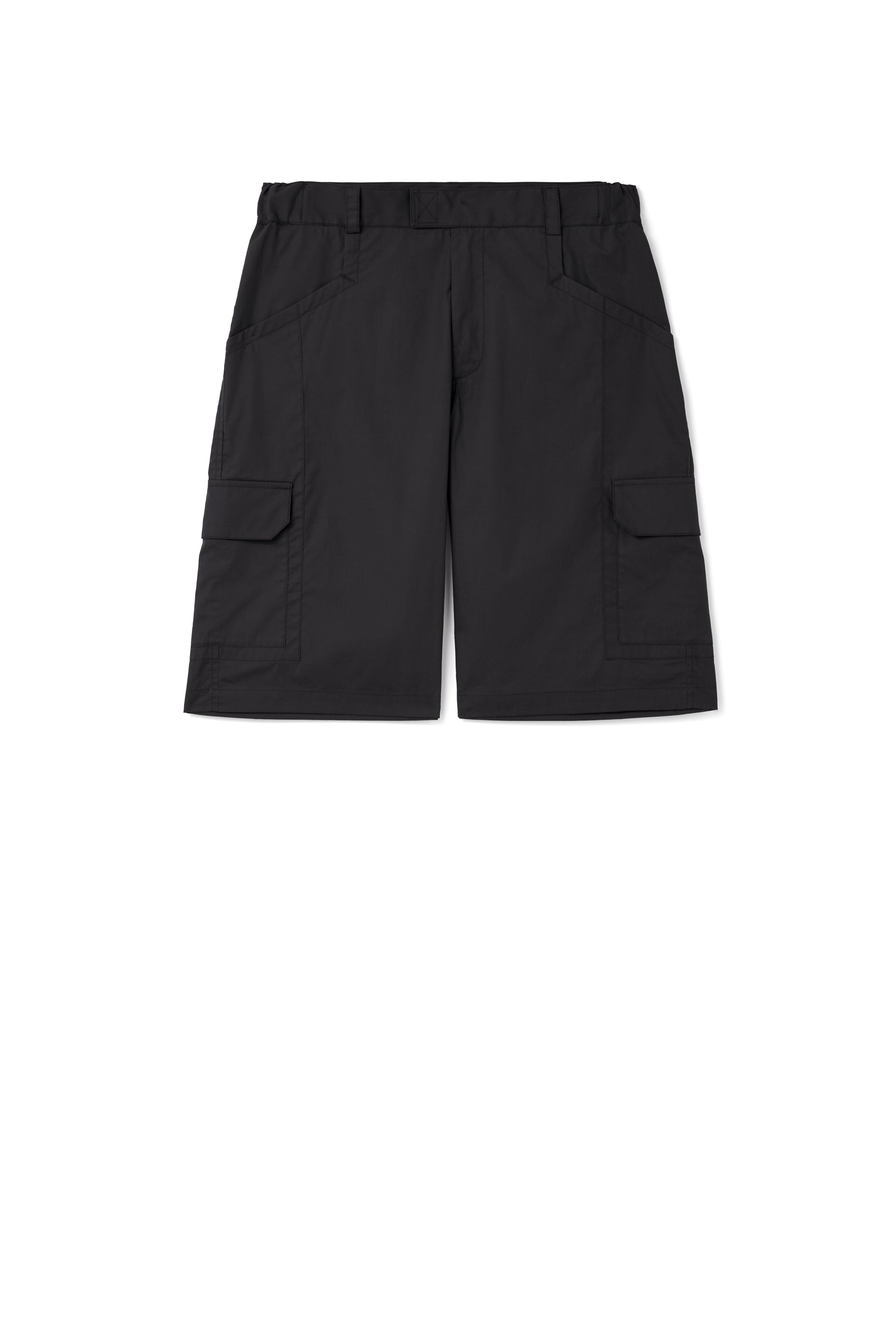 POPLIN CARGO SHORTS - OFF BLACK