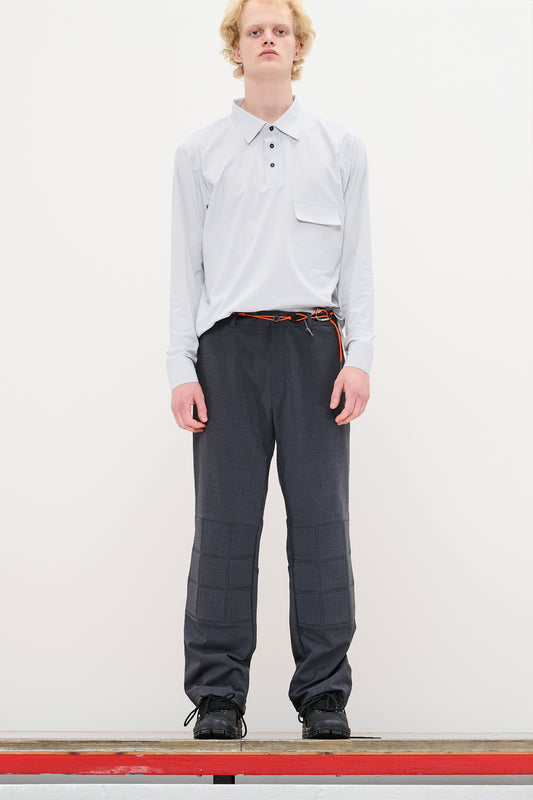 RENDER ULTRASOUND POLO- PALE GREY