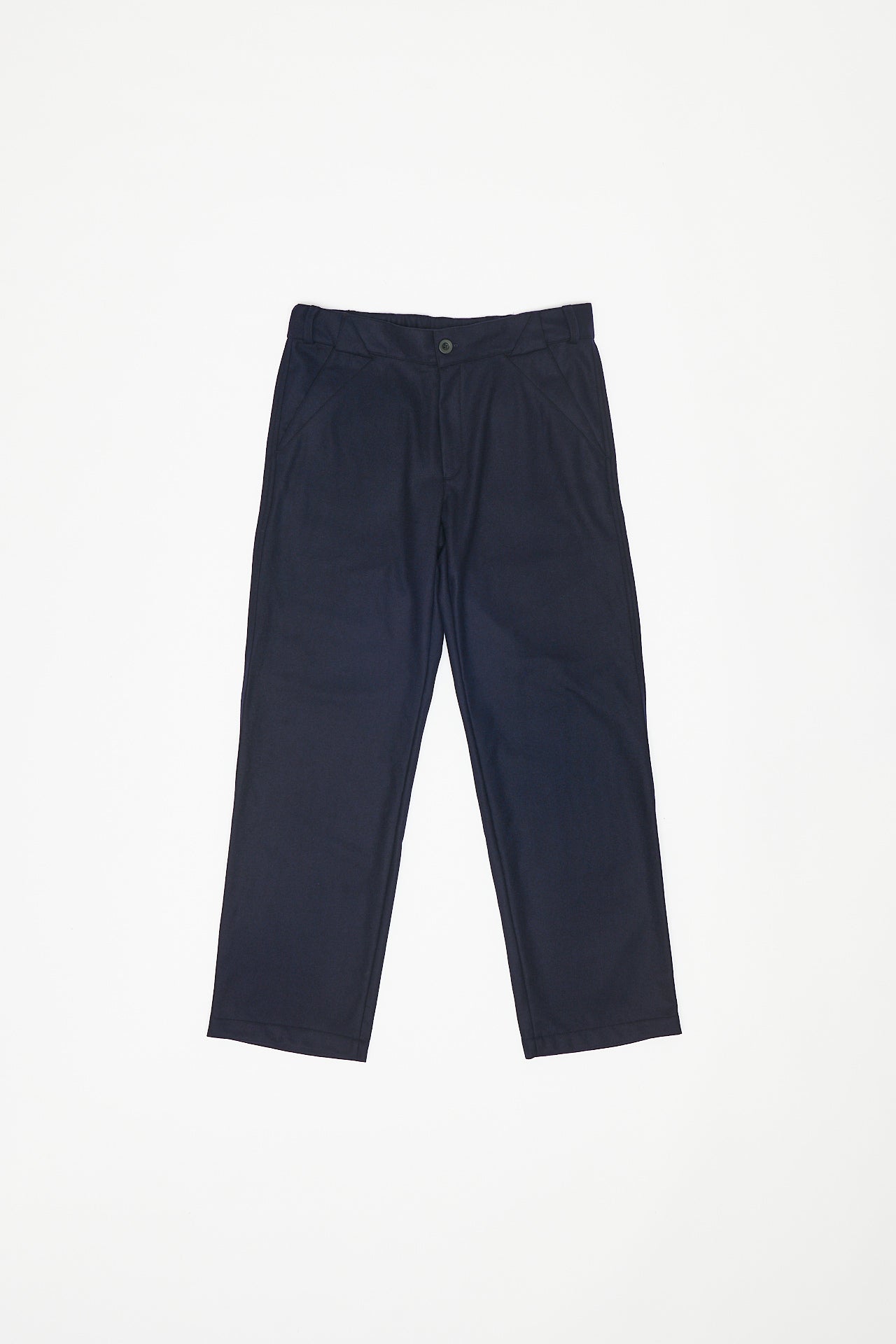 BROAD CLOTH PANTS - BLUE NAVY