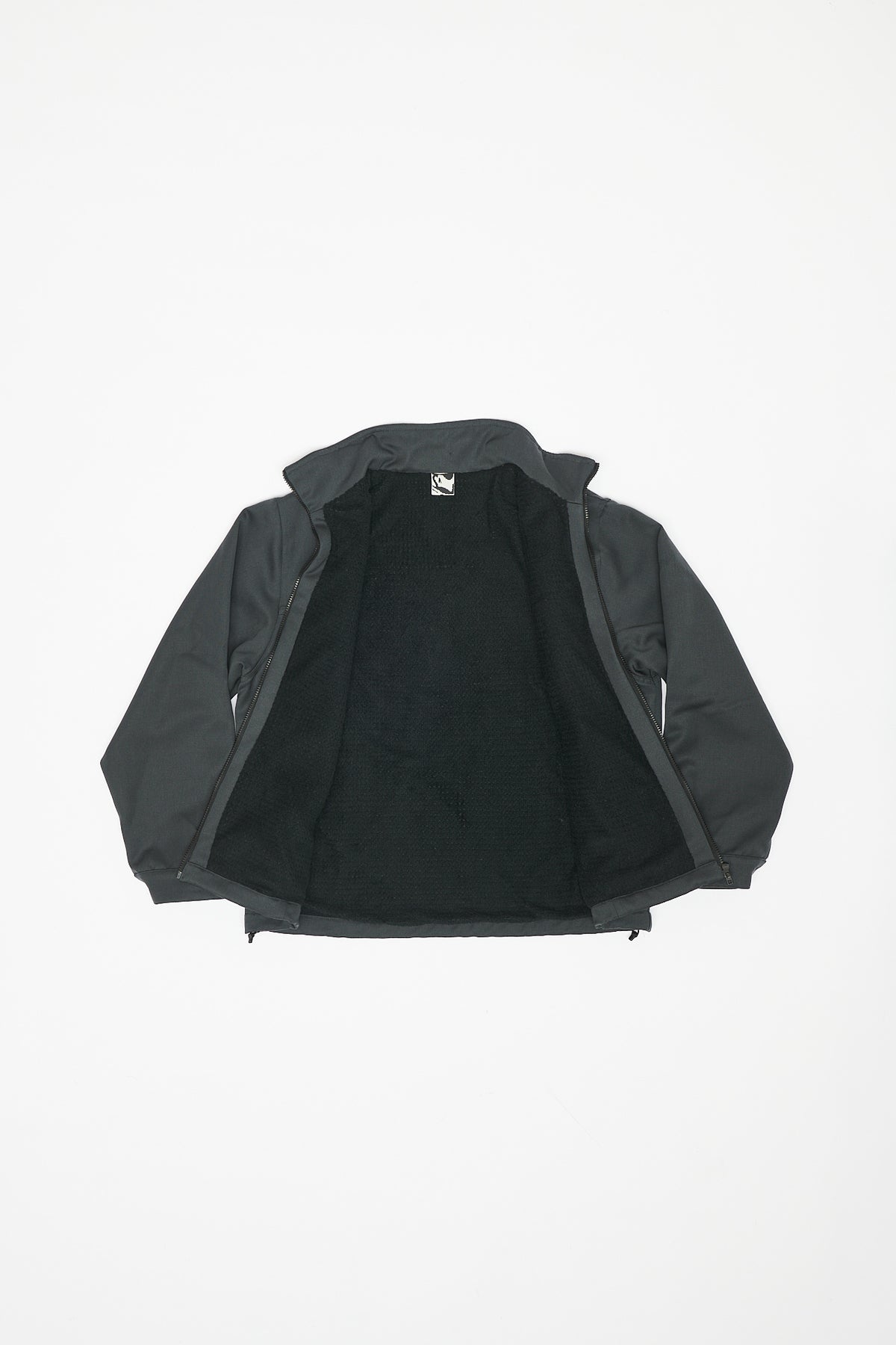 LINED POLARTEC® WOOL JACKET - COAL GREY
