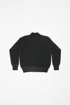 AIMLESS COMPACT KNIT FULL ZIPPED SWEATER - HERREN BLACK