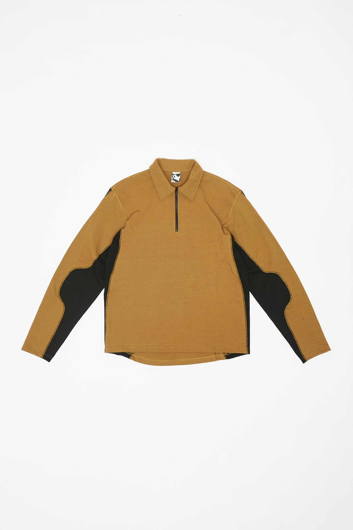HALF ZIP SWEATER POLO - COYOTE