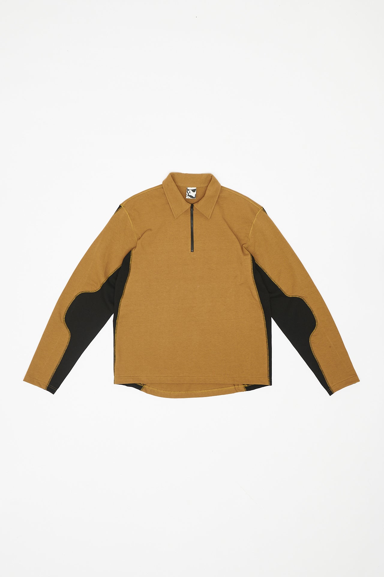 HALF ZIP SWEATER POLO - COYOTE