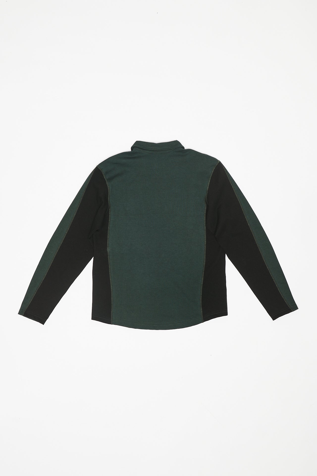 HALF ZIP SWEATER POLO - FOREST GREEN