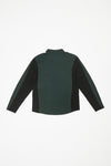 HALF ZIP SWEATER POLO - FOREST GREEN