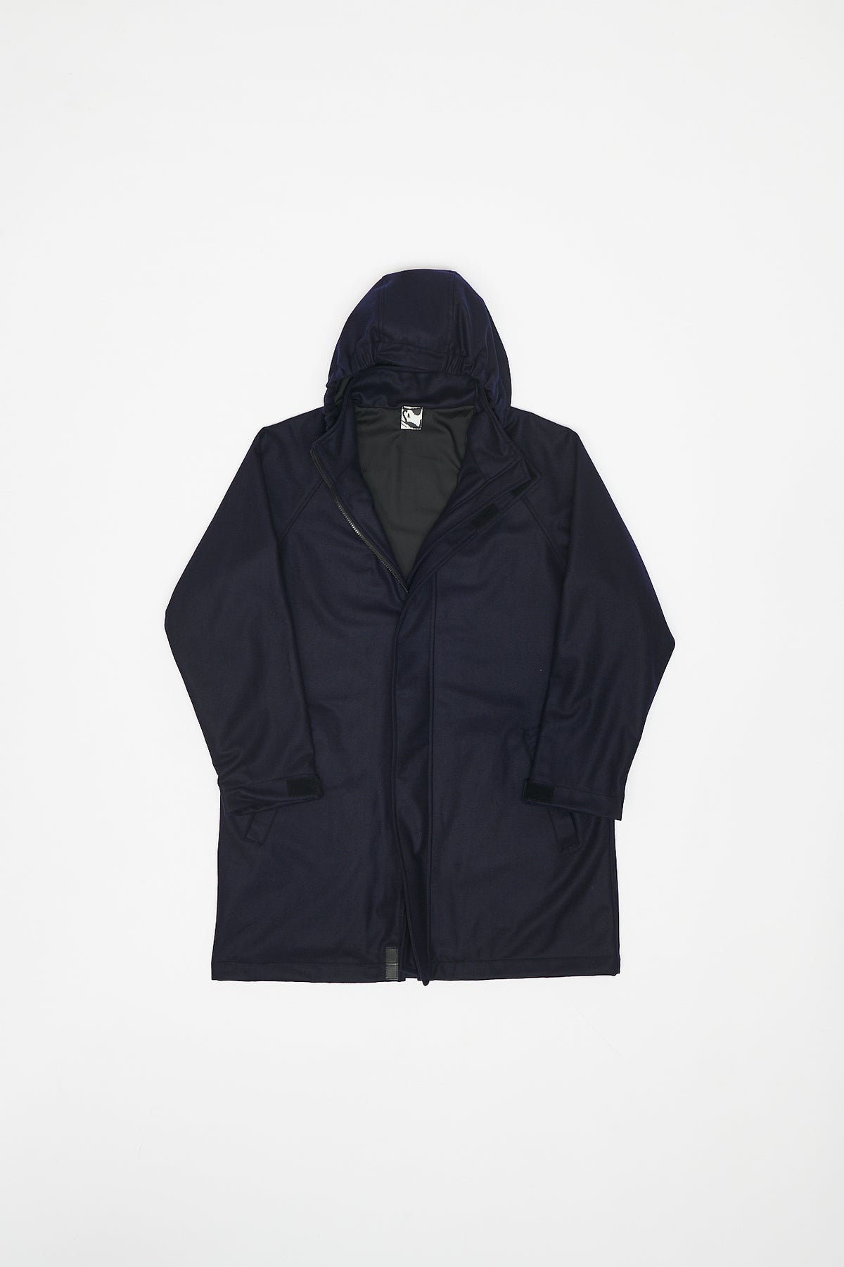 WOOL CLOTH COAT - BLUE NAVY