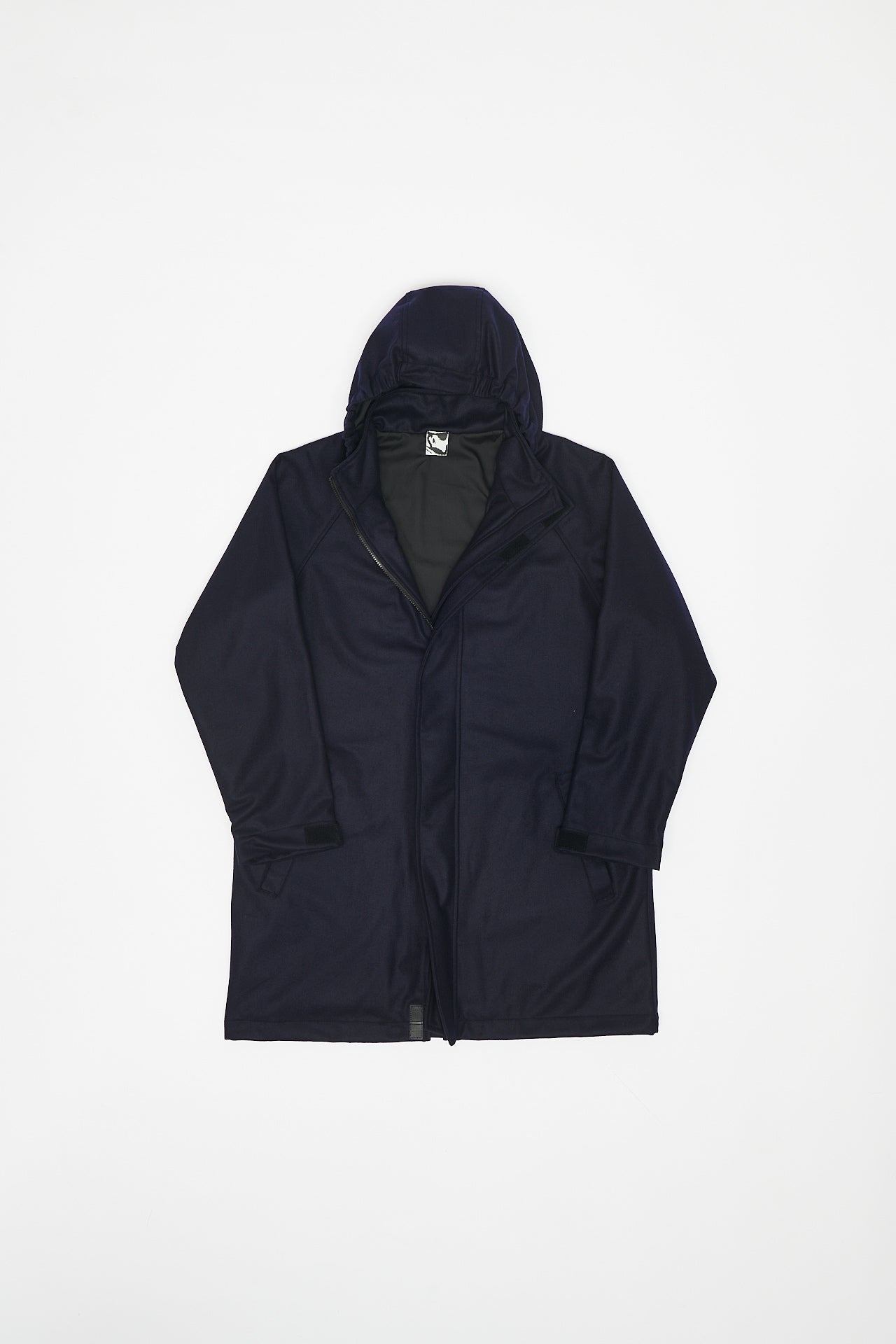 WOOL CLOTH COAT - BLUE NAVY