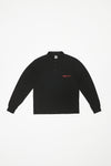 DEMAND POLO L/S T-SHIRT - BLACK