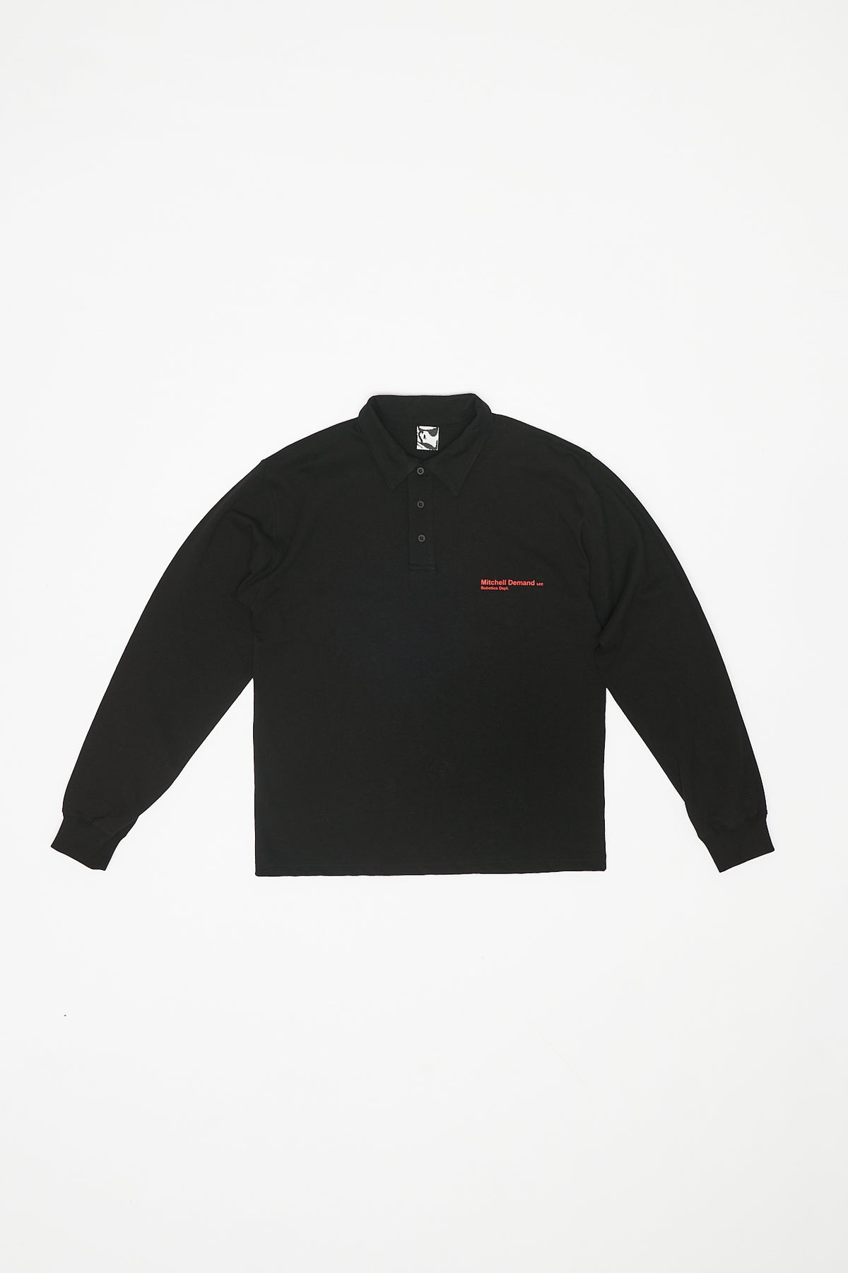 DEMAND POLO L/S T-SHIRT - BLACK