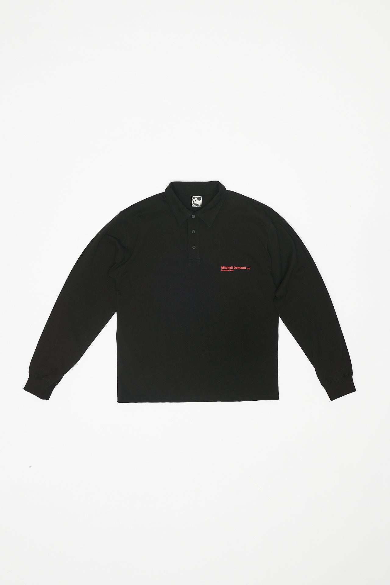 DEMAND POLO L/S T-SHIRT - BLACK