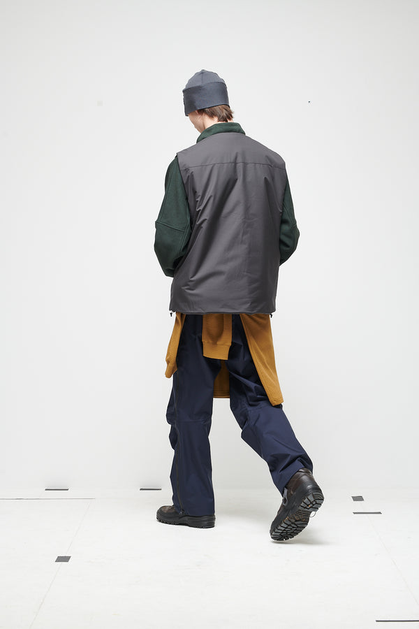 INSULATED PADDED VEST - COAL GREY