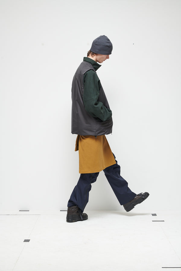 INSULATED PADDED VEST - COAL GREY