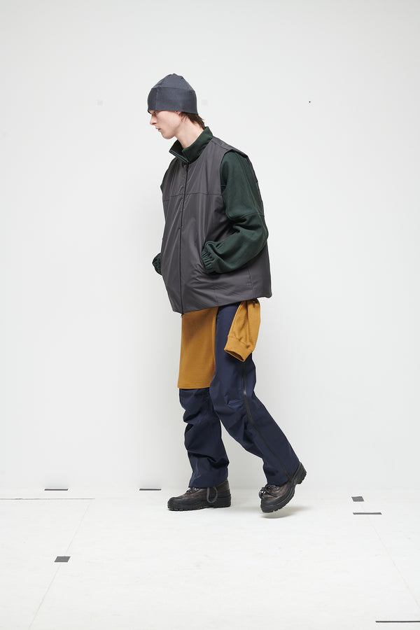 INSULATED PADDED VEST - COAL GREY