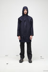 WOOL CLOTH COAT - BLUE NAVY