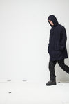WOOL CLOTH COAT - BLUE NAVY