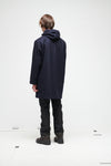WOOL CLOTH COAT - BLUE NAVY