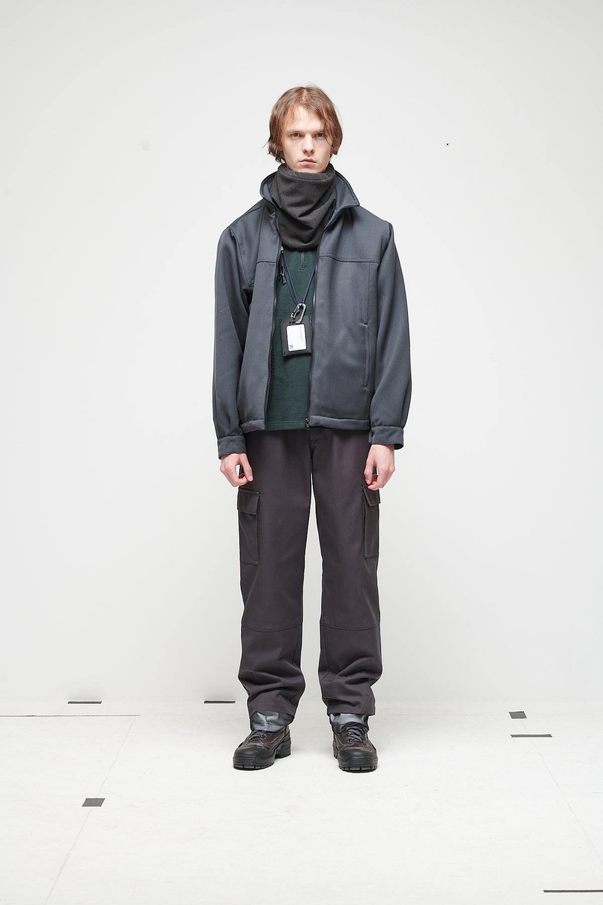 LINED POLARTEC® WOOL JACKET - COAL GREY