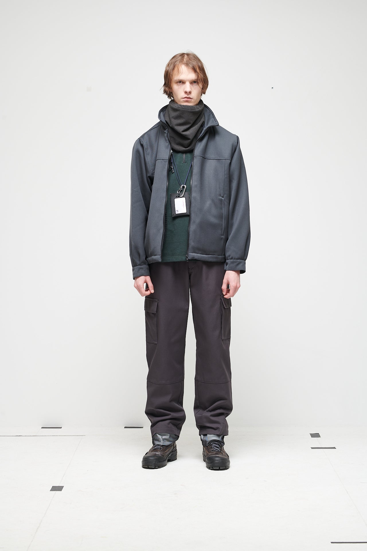 LINED POLARTEC® WOOL JACKET - COAL GREY