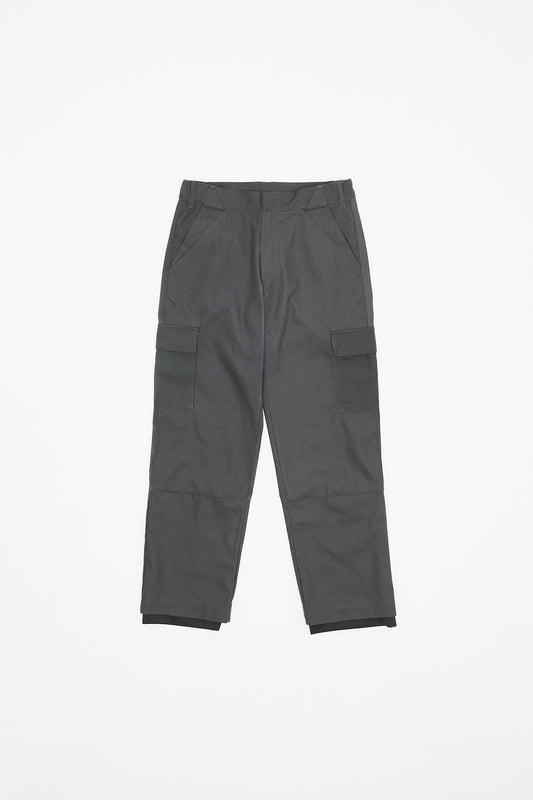 SHANK STRUCTURED PANTS - CONVOY GREY