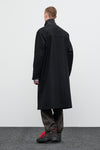 WOOL CLOTH COAT - BLACK