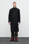 WOOL CLOTH COAT - BLACK