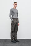 CUT KNEE PANTS - DOVE GREY