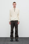 INCOGNITO HALF ZIP TOP - OFF WHITE