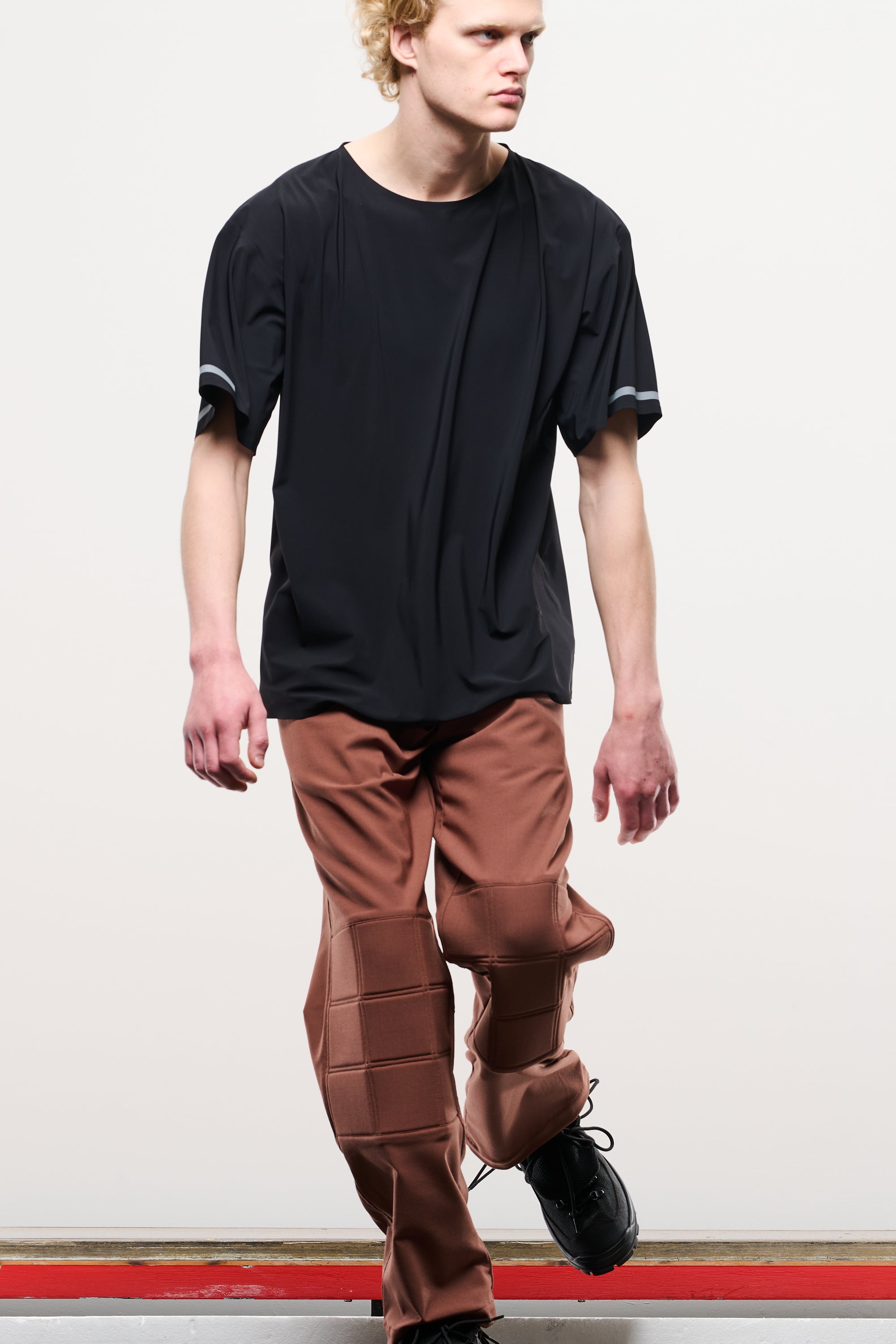 トップス GR10K ULTRASOUND L/S IMITATION TAPEDPOLO RENDER ULTRASOUND T SHIRT - BLACK – GR10K