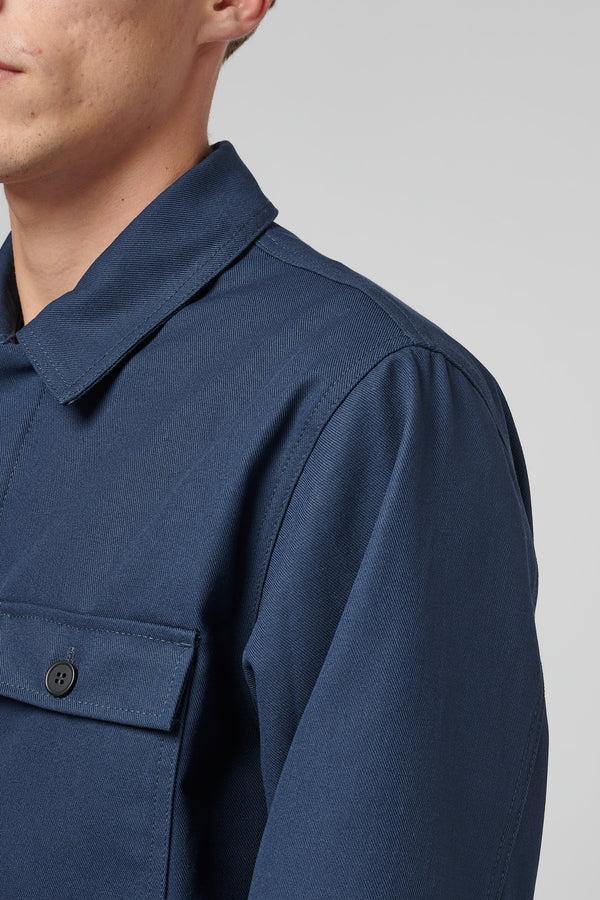 40000 REPLICATED BLUE NAVY SHORT JACKET