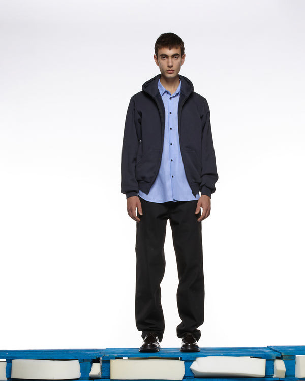 GR10K 35000 REPLICATED HOODIE SWEATSHIRT -  NAVY