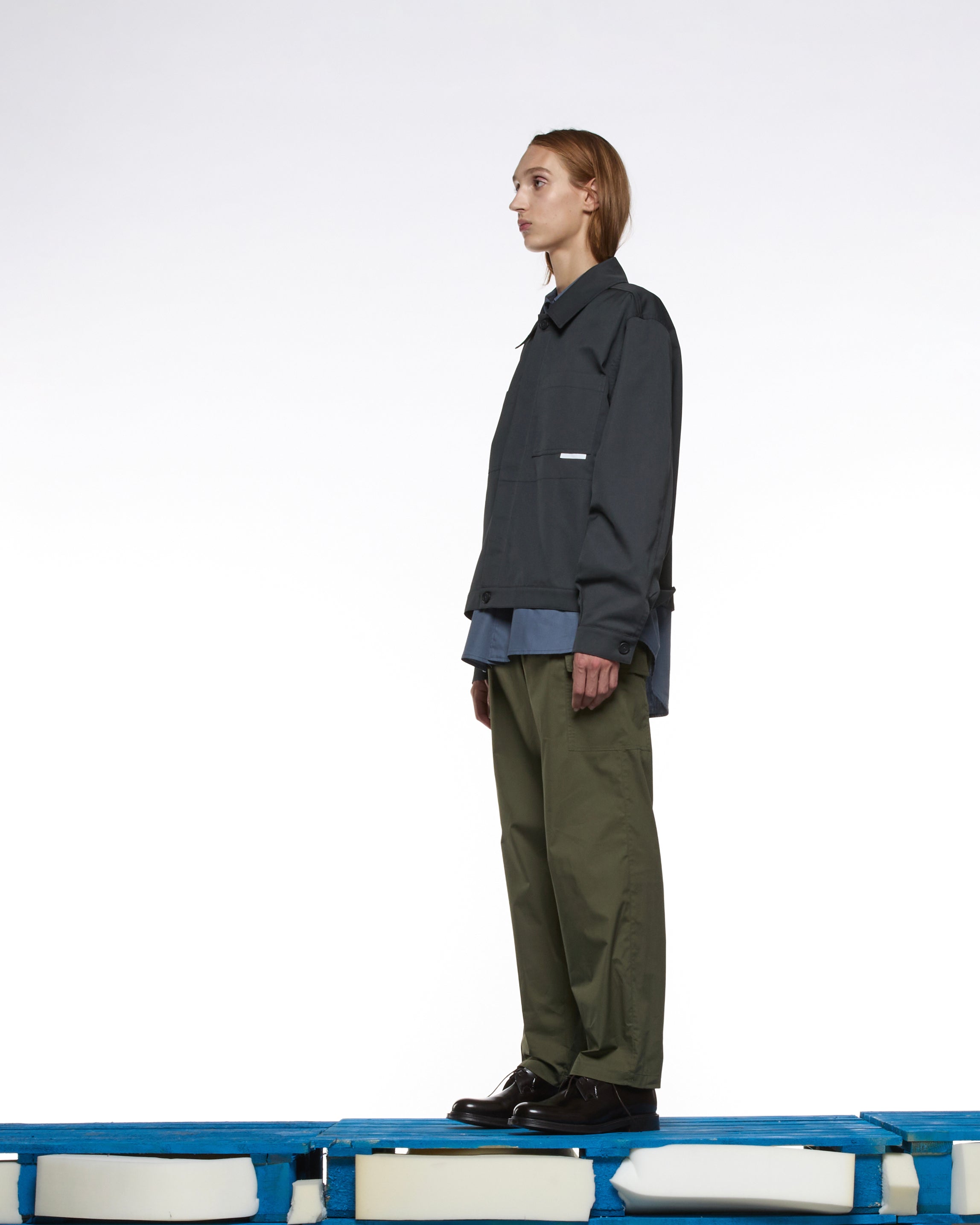 GR10K 40000 REPLICATED SHORT JACKET -  CHARCOAL
