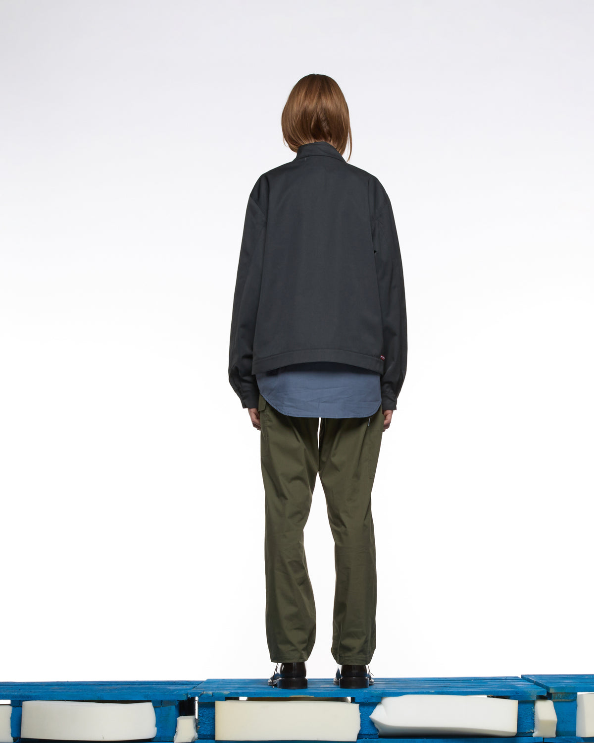 GR10K 40000 REPLICATED SHORT JACKET -  CHARCOAL
