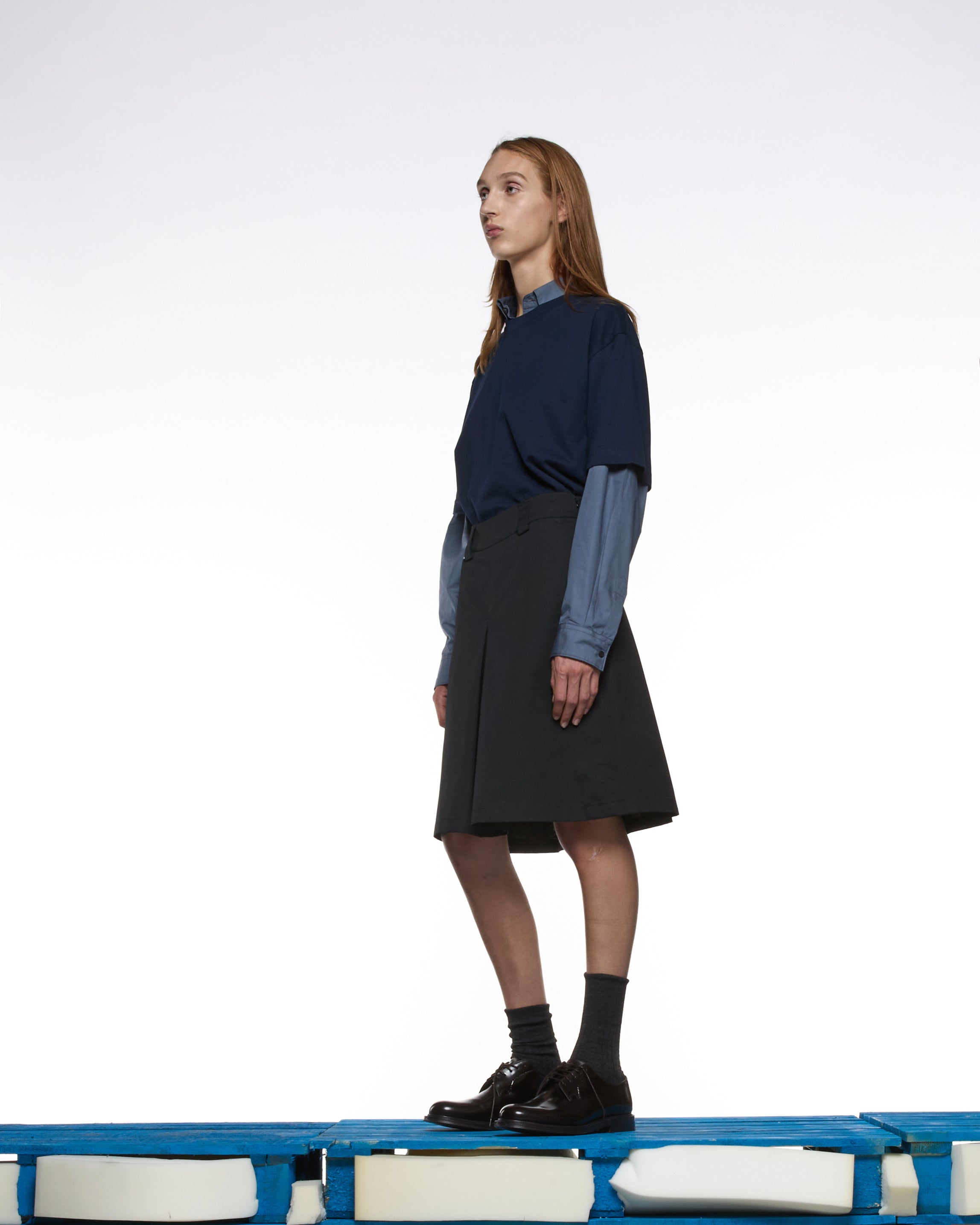 GR10K 15 000 REPLICATED SKIRT -  BLACK
