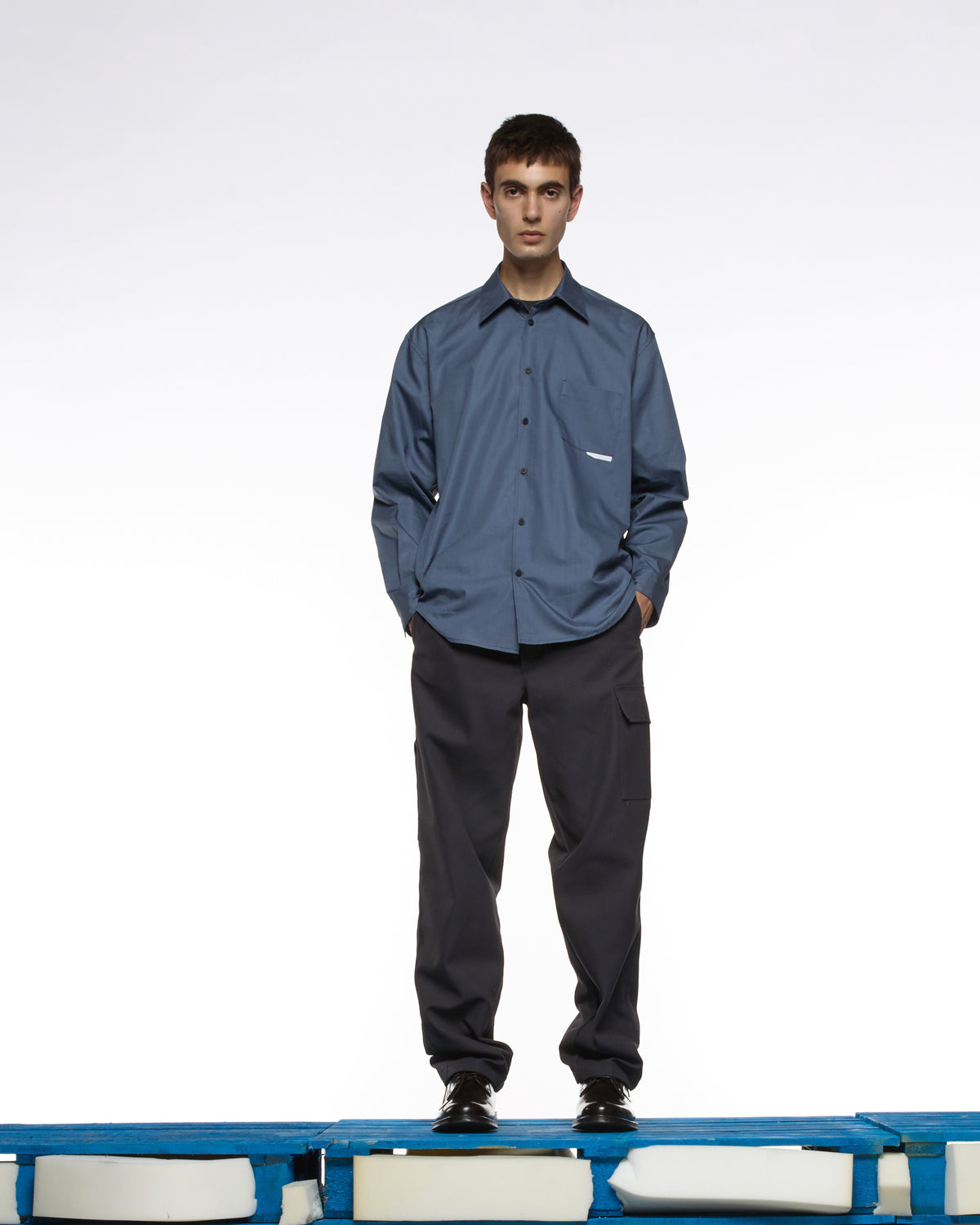 GR10K 10001 REPLICATED CARGO PANTS -  CHARCOAL