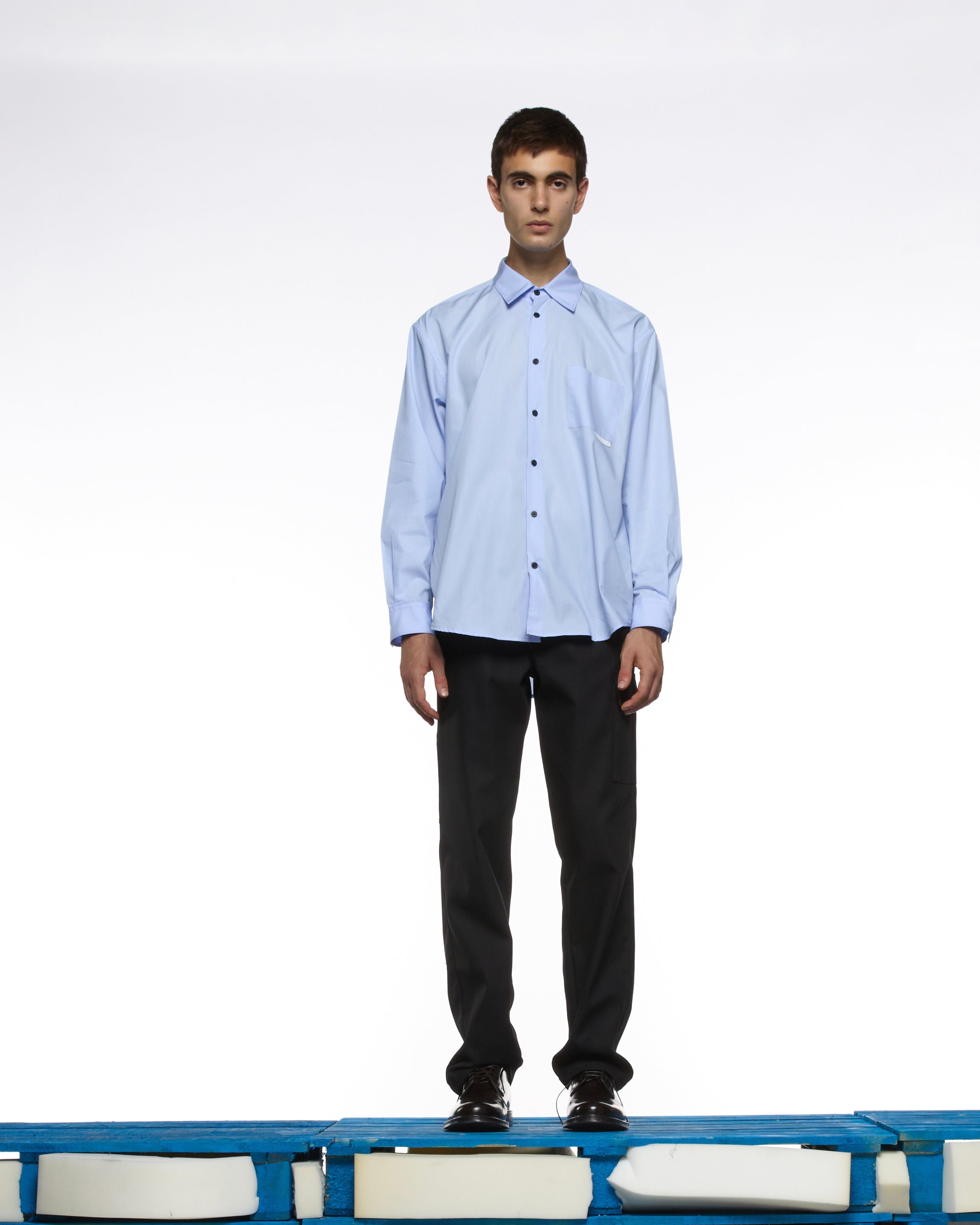 GR10K 21000 REPLICATED L/S SHIRT -  LIGHT BLU