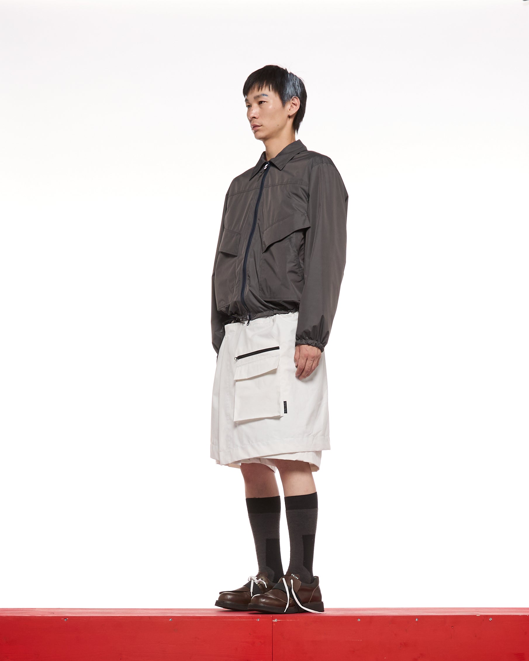 ジャケット・アウター GR10K 21SS ADJUSTABLE GORE-TEX CAR COAT GR10K TECNO APP REVERSIBLE JACKET - ASPHALT GREY