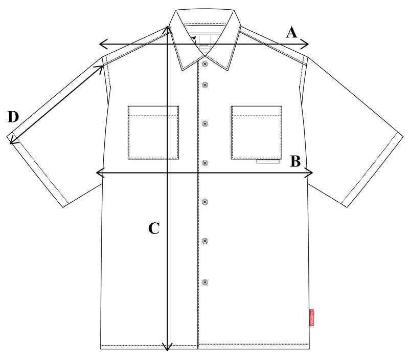 Size Guide - 20000 Replicated S/S Shirt