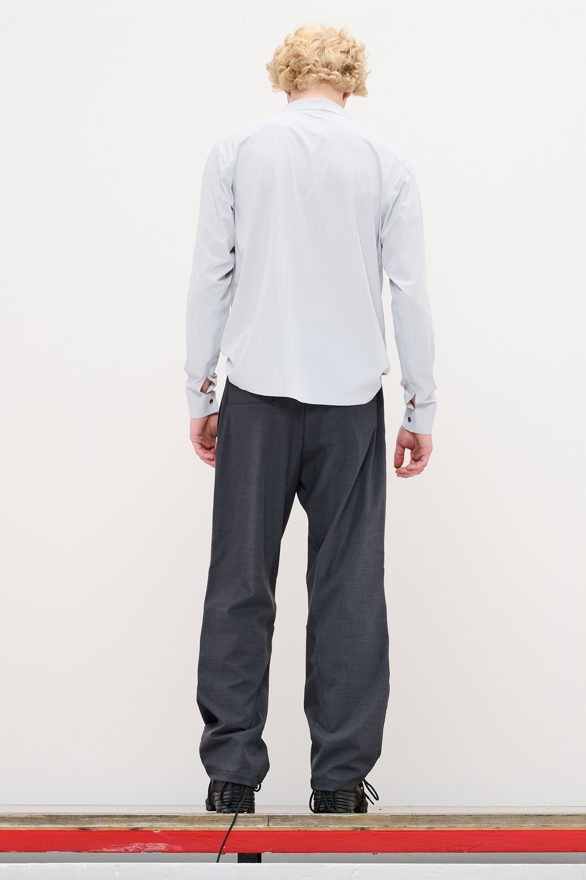 ポロシャツ GR10K - Taped Ultrasound LS Poloshirt RENDER ULTRASOUND POLO- PALE GREY – GR10K